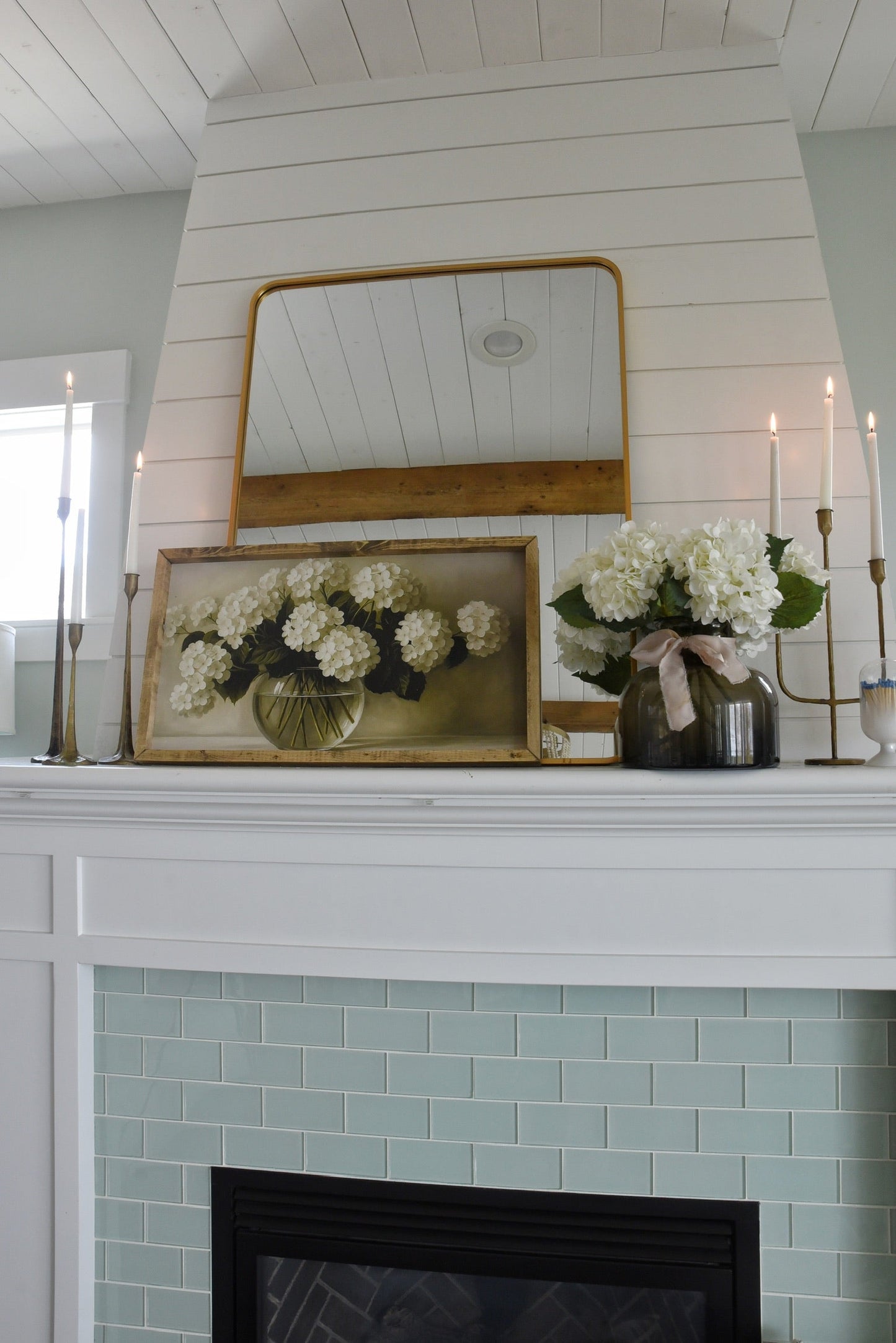 Hydrangea Vase Framed Art