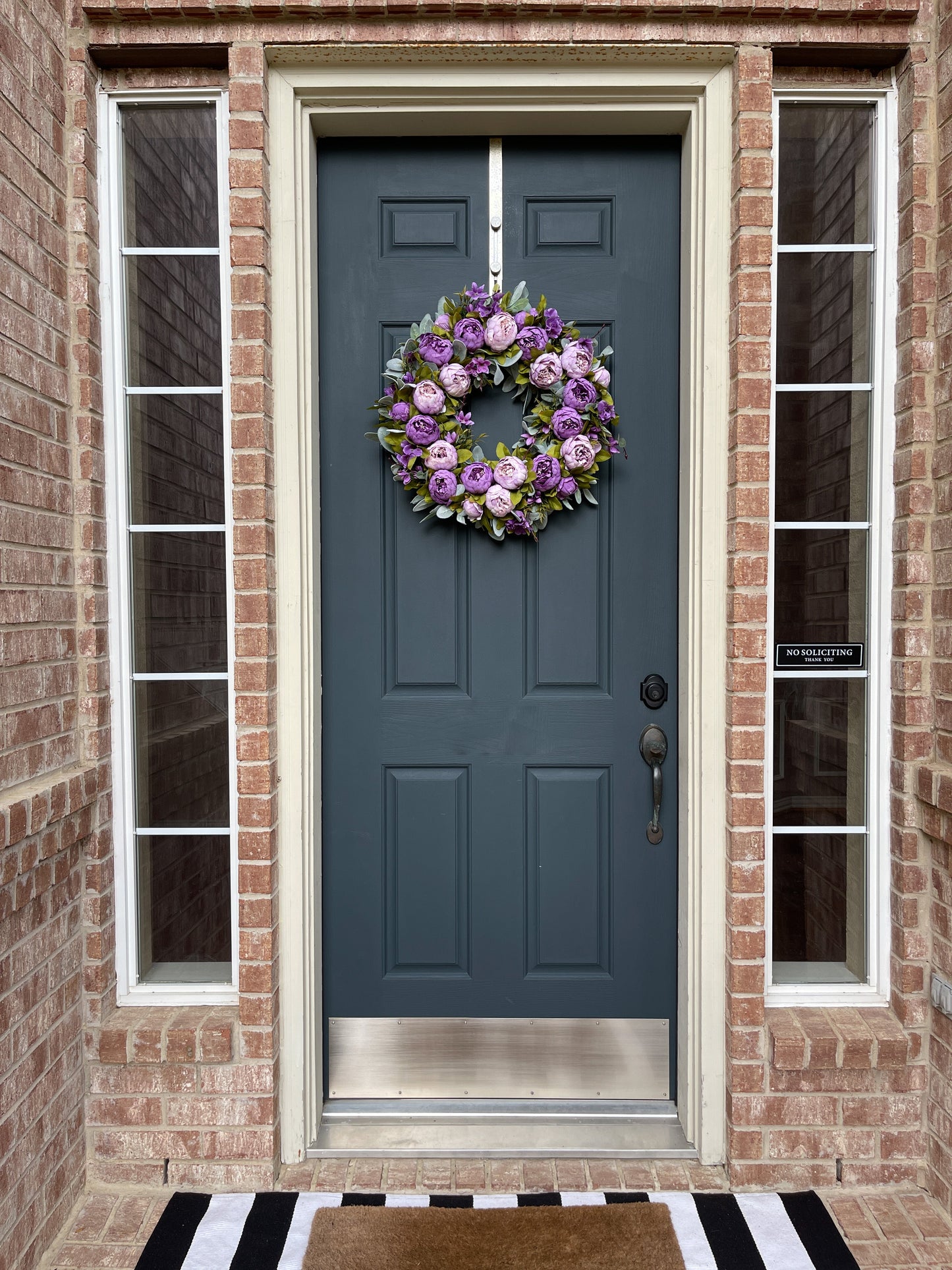 Bright Pink Peony Spring Wreath