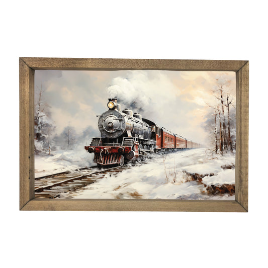 Christmas Train Framed Art