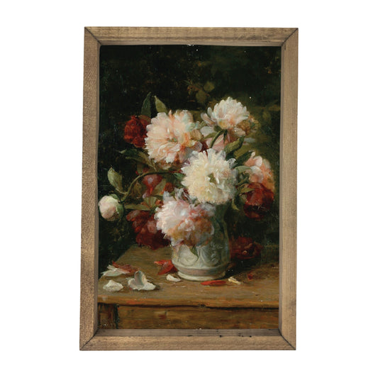 Soft Florals Framed Art