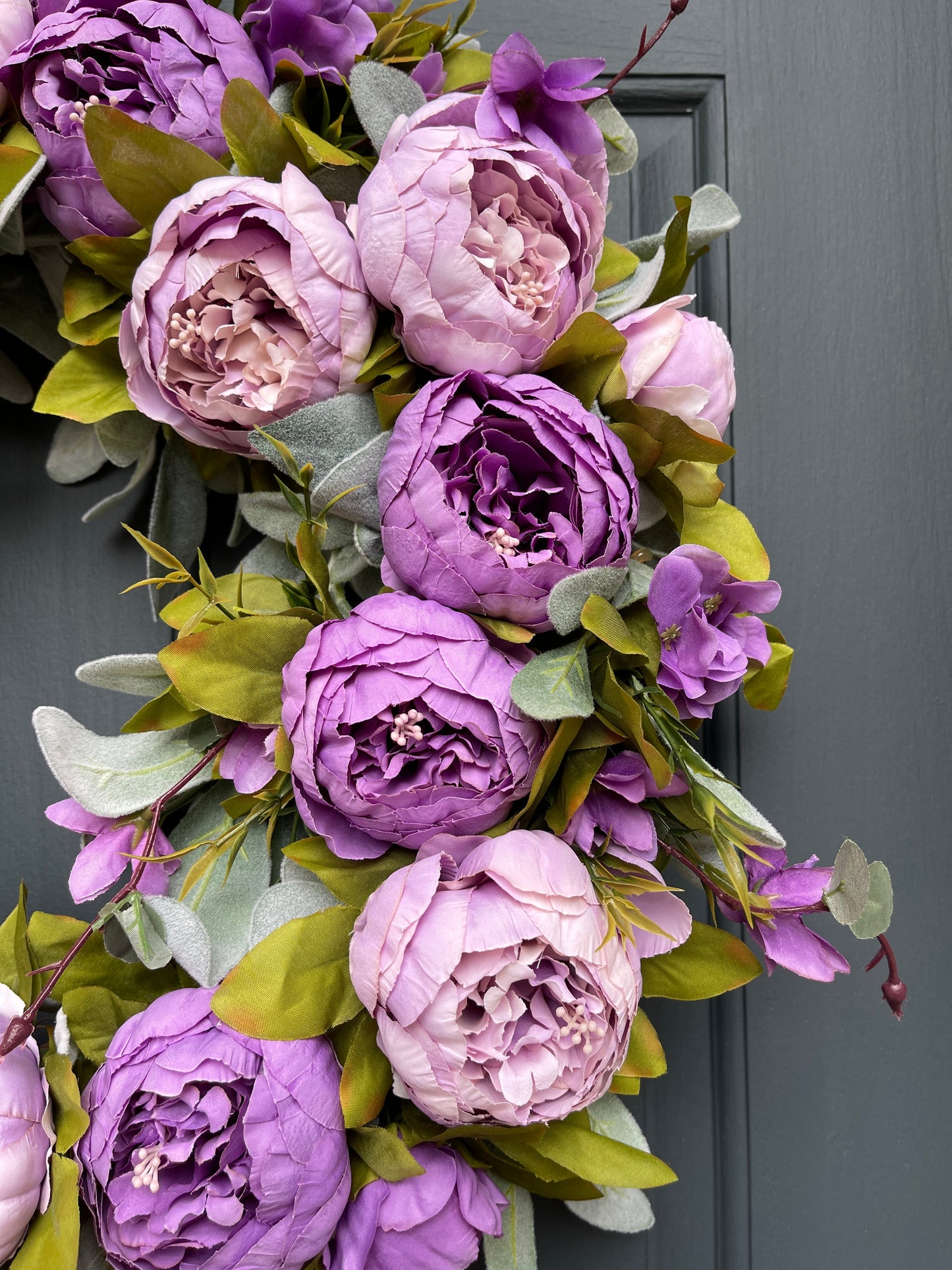 Bright Pink Peony Spring Wreath