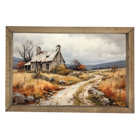 Autumn Farm Framed Art