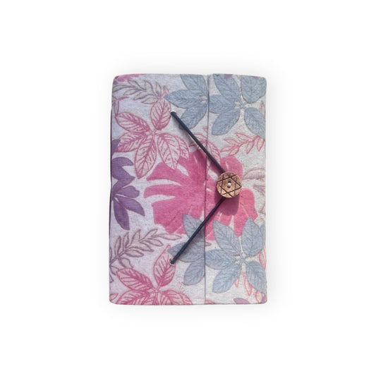 Handcrafted Recycled Paper Journal A5 - Pink Florals