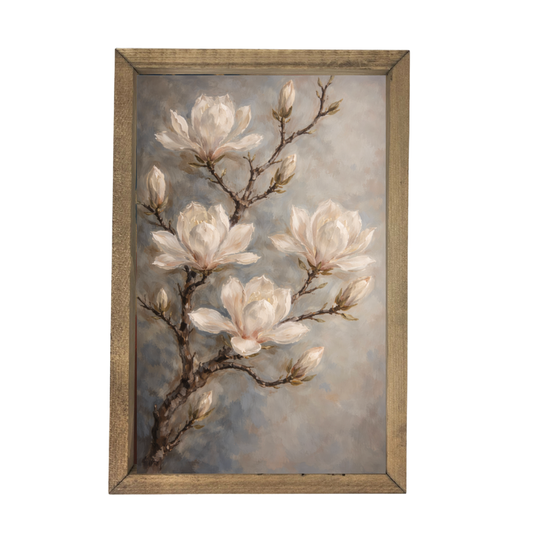 Magnolia Bloom Framed Art