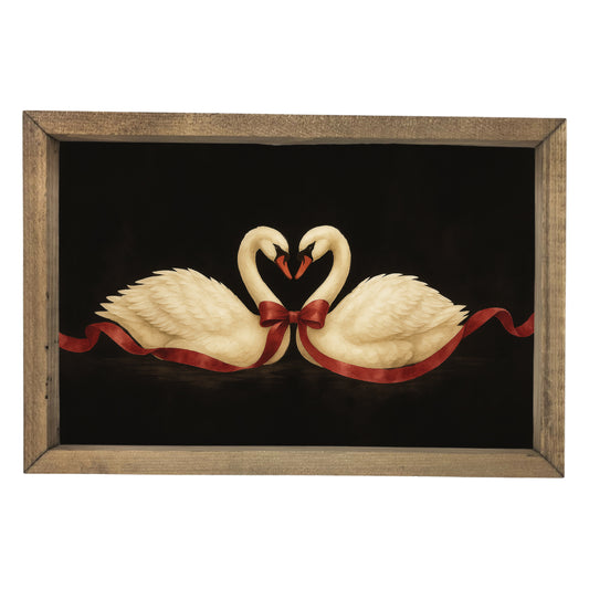 Black Swans of Devotion Framed Art