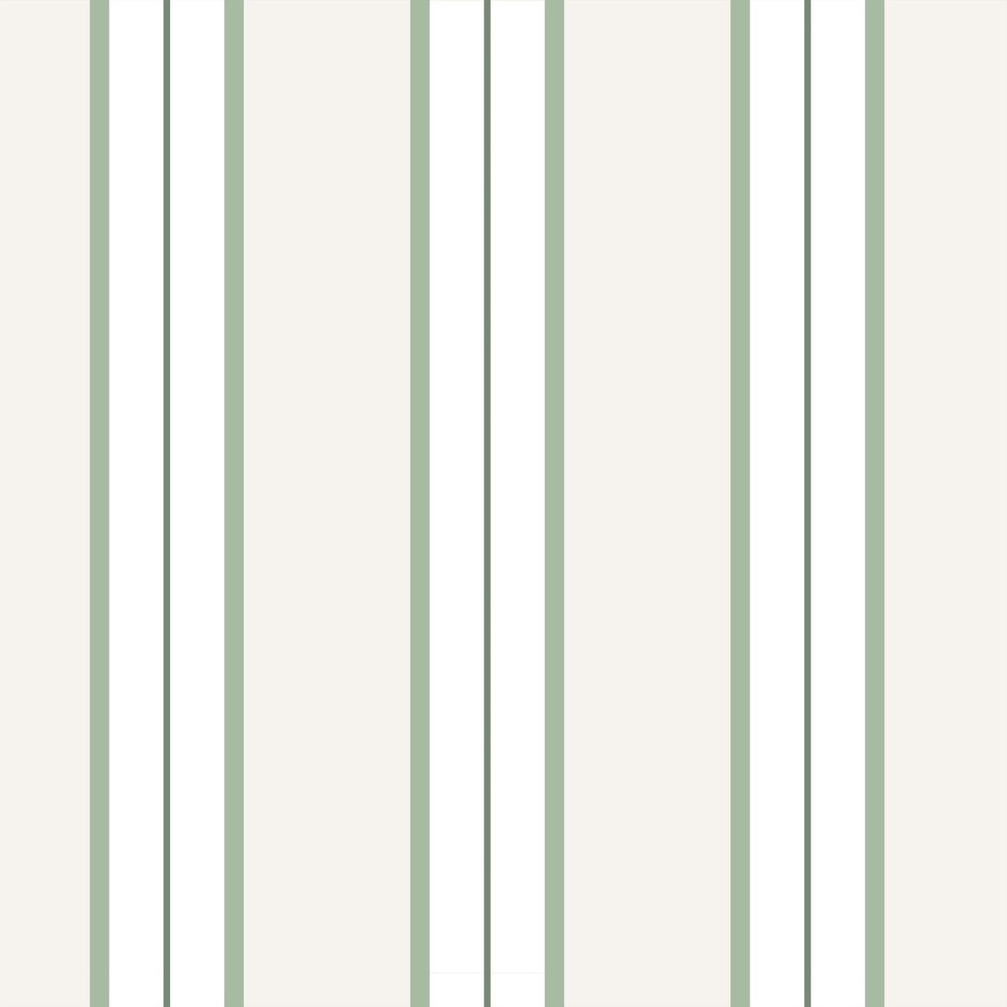 Montclair Stripes (Green) Wallpaper