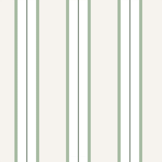 Montclair Stripes (Green) Wallpaper
