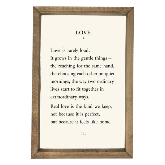 Love Vintage Framed Art