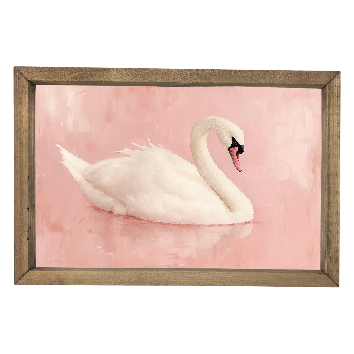 Pink Swan Framed Art